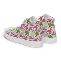 Women’s high top canvas shoes Good Vibrations