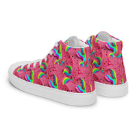 Women’s high top canvas shoes Good Vibrations