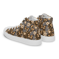 Women’s high top canvas shoes Good Vibrations