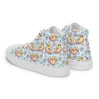 Women’s high top canvas shoes Good Vibrations
