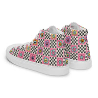 Women’s high top canvas shoes Good Vibrations