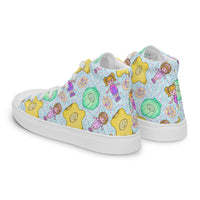 Women’s high top canvas shoes Good Vibrations