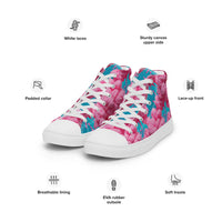 Women’s high top canvas shoes Good Vibrations