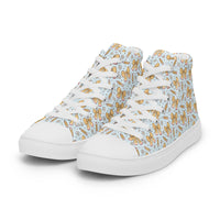 Women’s high top canvas shoes Good Vibrations