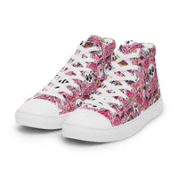 Women’s high top canvas shoes Good Vibrations