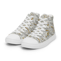Women’s high top canvas shoes Good Vibrations