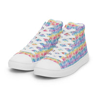 Women’s high top canvas shoes Good Vibrations