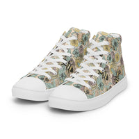 Women’s high top canvas shoes Good Vibrations