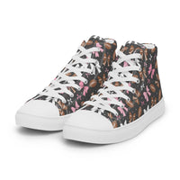 Women’s high top canvas shoes Good Vibrations