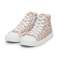 Women’s high top canvas shoes Good Vibrations