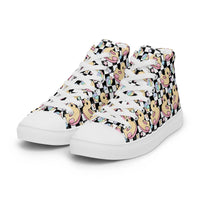 Women’s high top canvas shoes Good Vibrations