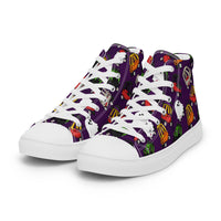 Women’s high top canvas shoes Good Vibrations