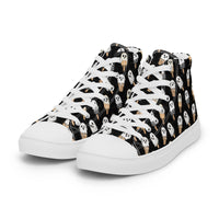 Women’s high top canvas shoes Good Vibrations