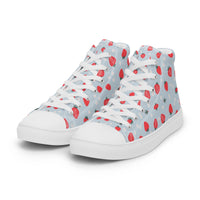 Women’s high top canvas shoes Good Vibrations
