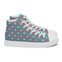 Women’s high top canvas shoes Good Vibrations