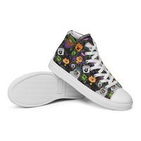 Women’s high top canvas shoes Good Vibrations