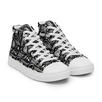 Women’s high top canvas shoes Good Vibrations