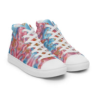 Women’s high top canvas shoes Good Vibrations