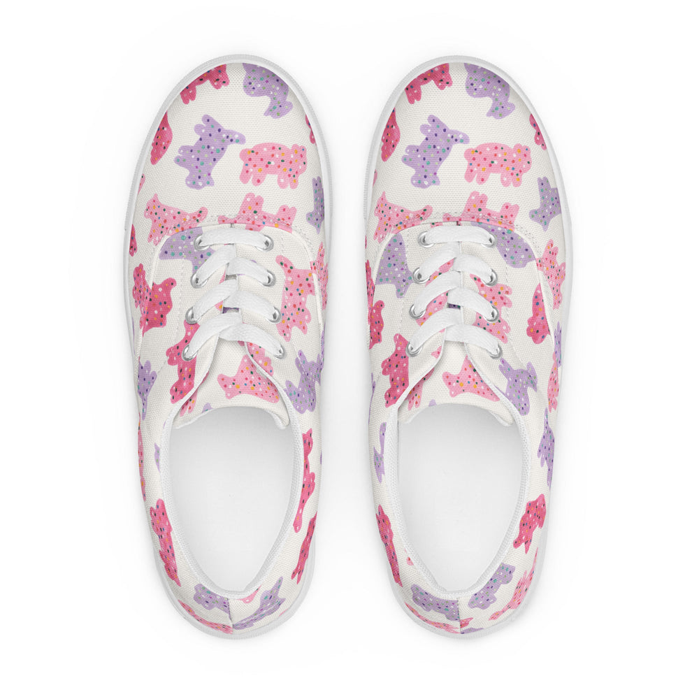 Women’s lace-up canvas shoes Good Vibrations