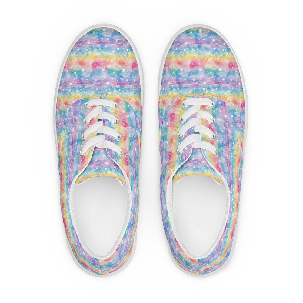 Women’s lace-up canvas shoes Good Vibrations