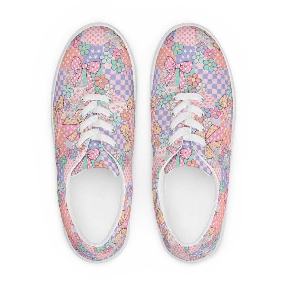 Women’s lace-up canvas shoes Good Vibrations
