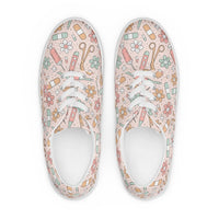 Women’s lace-up canvas shoes Good Vibrations