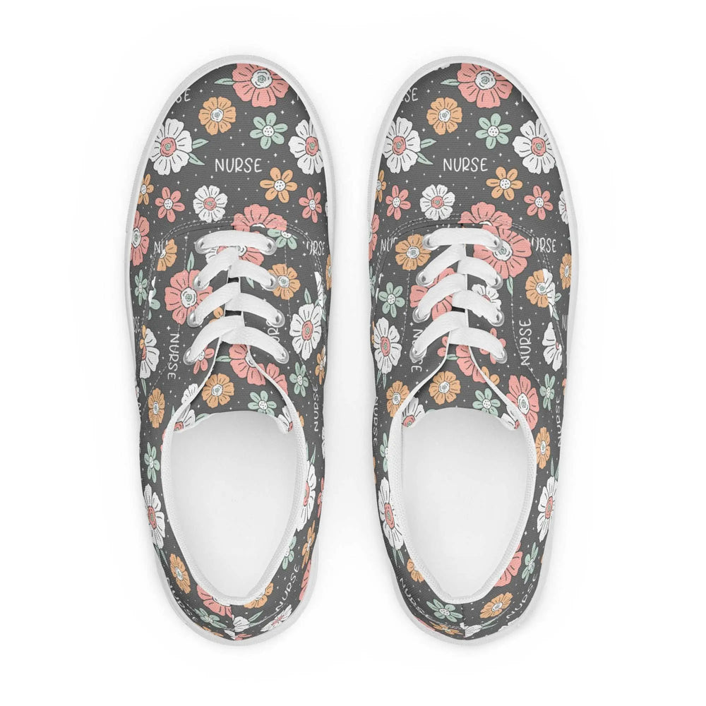 Women’s lace-up canvas shoes Good Vibrations