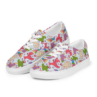 Women’s lace-up canvas shoes Good Vibrations