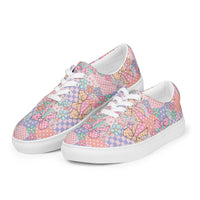 Women’s lace-up canvas shoes Good Vibrations