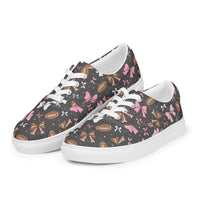 Women’s lace-up canvas shoes Good Vibrations