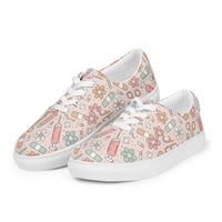 Women’s lace-up canvas shoes Good Vibrations