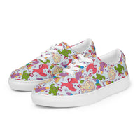 Women’s lace-up canvas shoes Good Vibrations