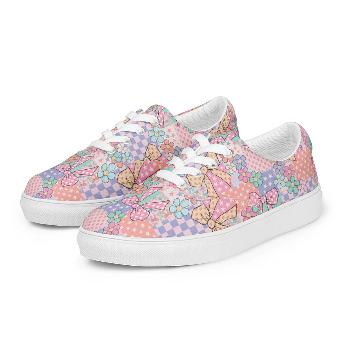 Women’s lace-up canvas shoes Good Vibrations