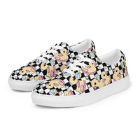 Women’s lace-up canvas shoes Good Vibrations