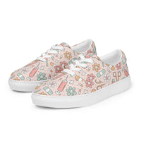 Women’s lace-up canvas shoes Good Vibrations