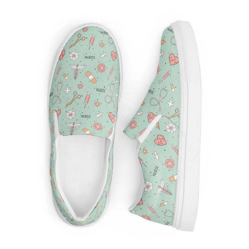 Women’s slip-on canvas shoes Good Vibrations