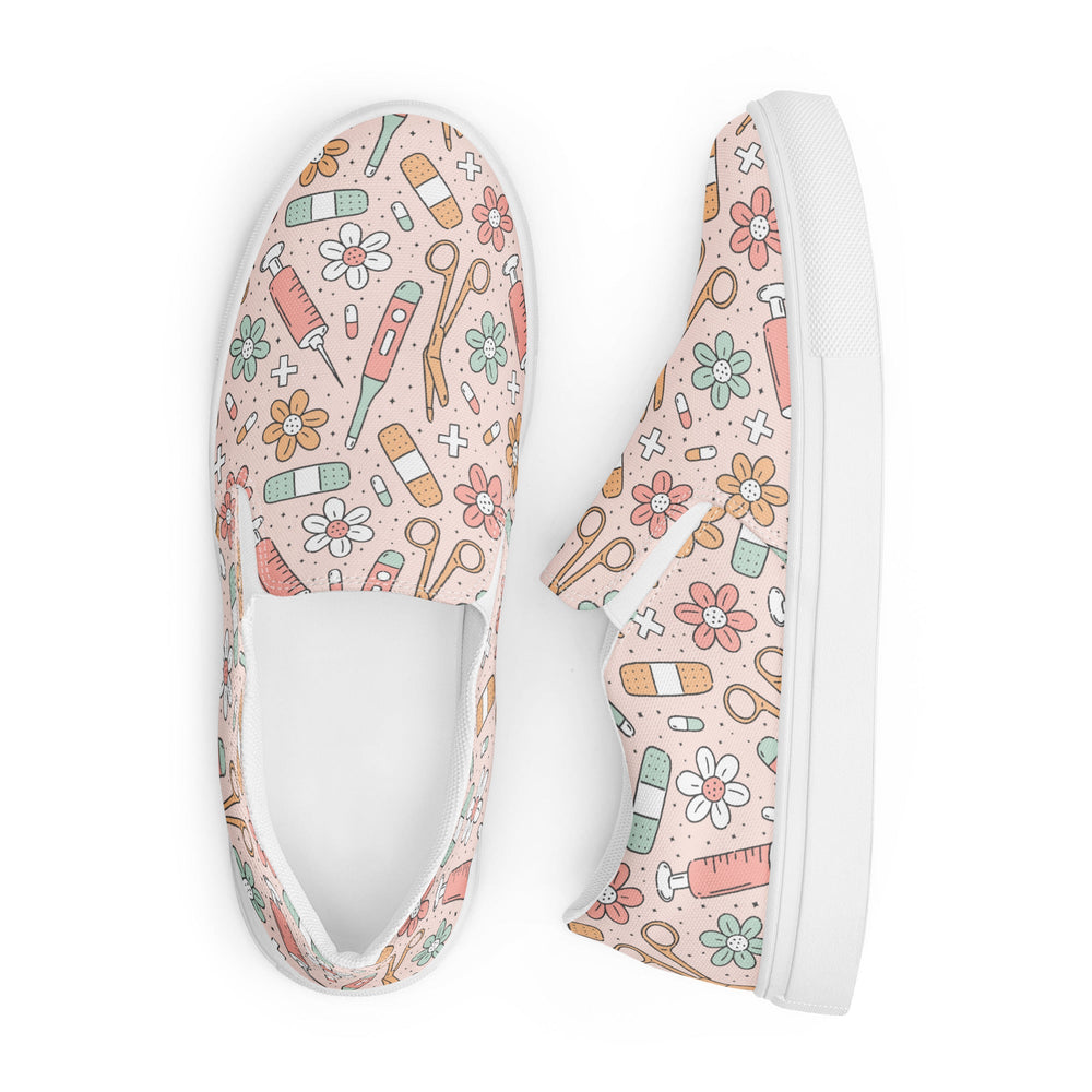 Women’s slip-on canvas shoes Good Vibrations